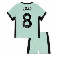 Maglie da calcio Chelsea Enzo Fernandez #8 Terza Maglia Bambino 2023-24 Manica Corta (+ Pantaloni corti)